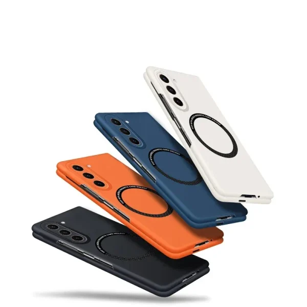 Ultra Thin Skin Feel Case for Samsung Galaxy Z Fold 3 4 5 6 7 Fold5 for Magsafe Magnetic Wireless Charging Fold6 Fold4 Cover 2