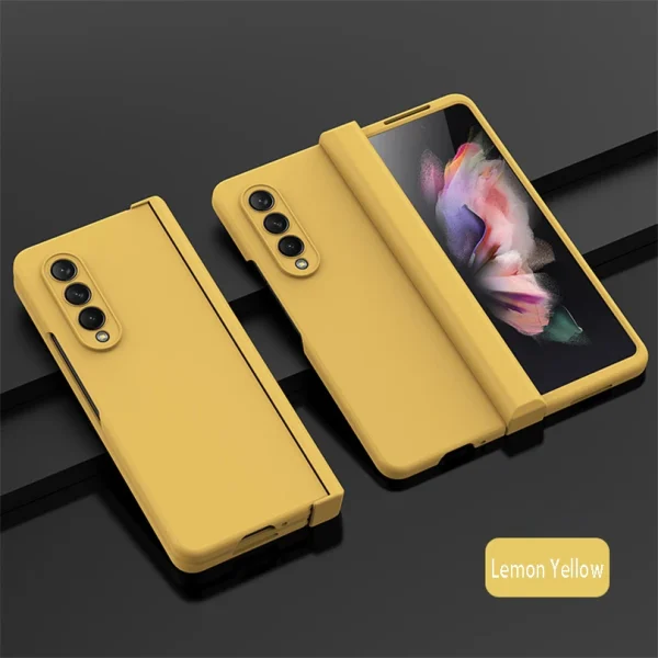 Ultra Thin Folding Shockproof Case For Samsung Galaxy Z Fold 4 6 Fold4 Fold3 Fold 5 360 Full Protection Candy Color Hard Cover 8