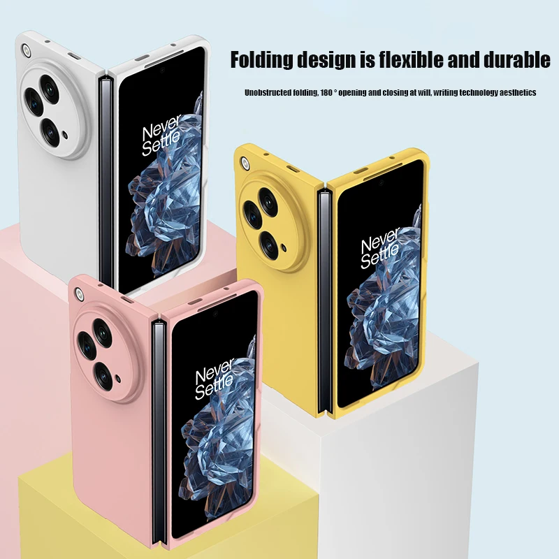 For Oneplus Open Case 7.82 inch Skin-feel Matte Shockproof Hard Plastic Cover for Oppo Find N3 Folding Shockproof Phone Case 1