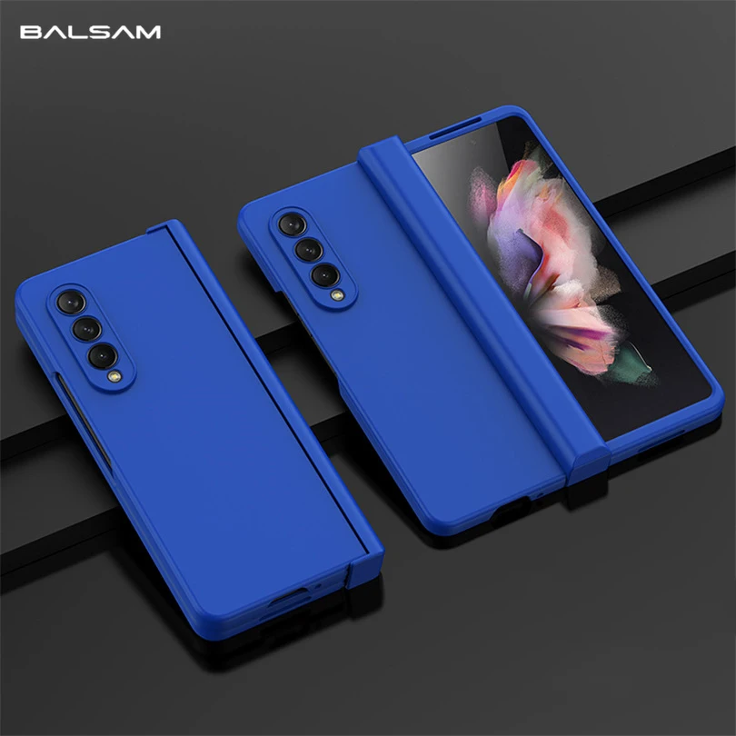 Ultra Thin Folding Shockproof Case For Samsung Galaxy Z Fold 4 6 Fold4 Fold3 Fold 5 360 Full Protection Candy Color Hard Cover 1