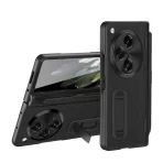 For OPPO Find N3 Case Premium Leather Hinge Kickstand+Screen Protector Stylus Pen Folding Lens Protection Cover For OnePlus Open 3