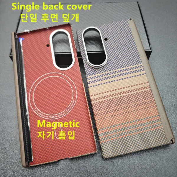 Aramid Magnetic Case For Samsung Galaxy Z Fold 7 Carbon Fiber Cover For Magsafe Case Shell Cover Mobile Phone Accessories 29