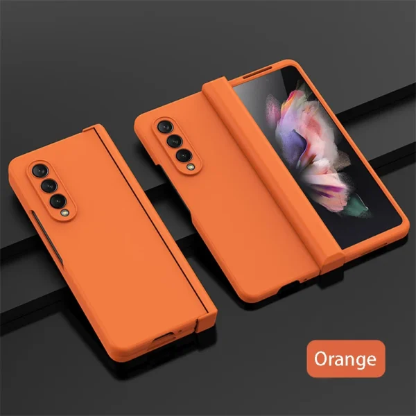 Ultra Thin Folding Shockproof Case For Samsung Galaxy Z Fold 4 6 Fold4 Fold3 Fold 5 360 Full Protection Candy Color Hard Cover 7