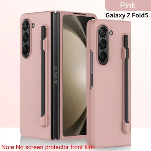 Skin Feel Slim Case for Samsung Galaxy Z Fold 6 5 4 3 with Stylus Pen Slot Holder Plastic Fold Shockproof Protection Hard Cover 8