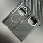 Magnetic Real Aramid Carbon Fiber Hinge Phone Case Cover On For Huawei Honor Magic V3 V5 5G Global Fold MagicV5 V 3 5 Magsafe 1