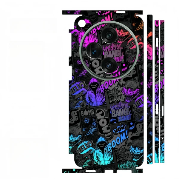 3M Colorful Anti-Scratch Sticker For OPPO Find N5 N3 Back+Hinge +Side Full Cover Film Skin For For OPPO Find N 10