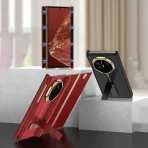 Double Magnetic Hinge All-included Case For Huawei Mate XT Luxury Plating Plain Leather Stand Hard Cover For Huawei Mate XT Case 3
