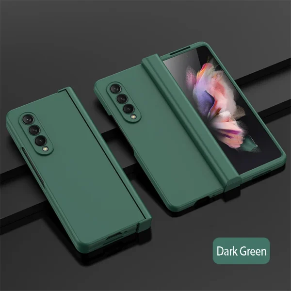 Ultra Thin Folding Shockproof Case For Samsung Galaxy Z Fold 4 6 Fold4 Fold3 Fold 5 360 Full Protection Candy Color Hard Cover 15